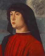 BELLINI, Giovanni Portrait of a Young Man in Red3655 oil painting picture wholesale
